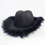 Black Feather Cowboy Hat