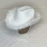 White Feather Cowboy Hat