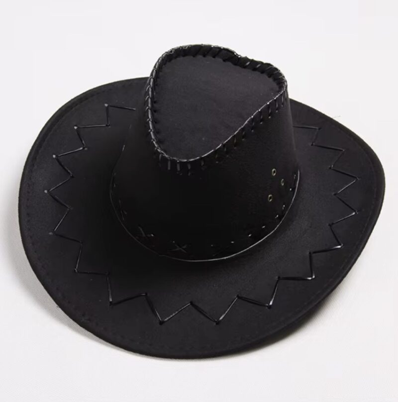 Black Suede Cowboy Hat