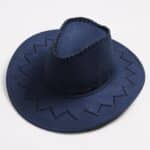 Navy Blue Suede Cowboy Hat