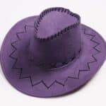Purple Suede Cowboy Hat