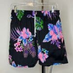 Black Floral Tropical Shorts