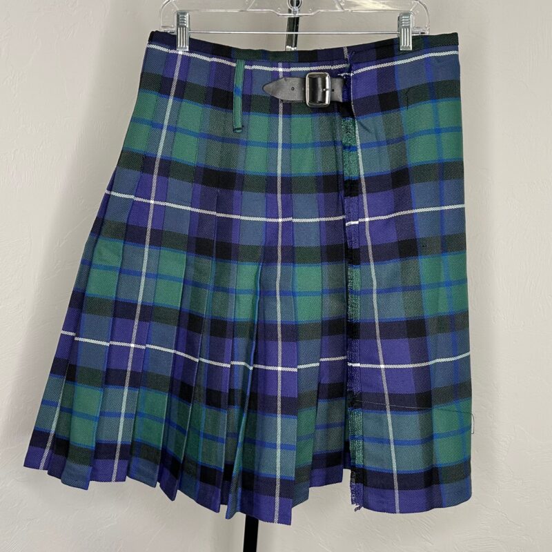 Green & Purple Tartan Kilt