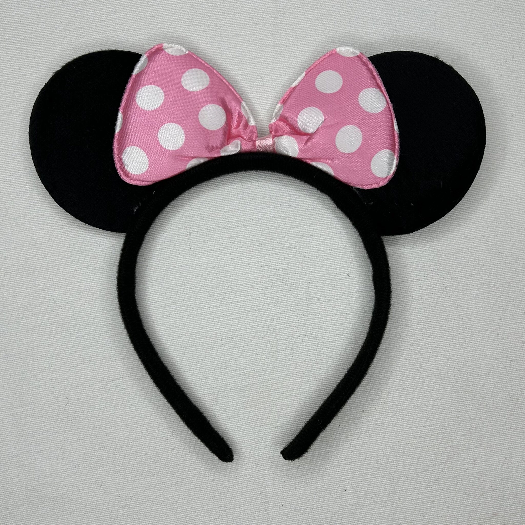 Black & Pink Minnie Mouse Ear Headband