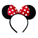 Black & Red Minnie Mouse Ear Headband