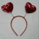 Red Sequin Heart Headband