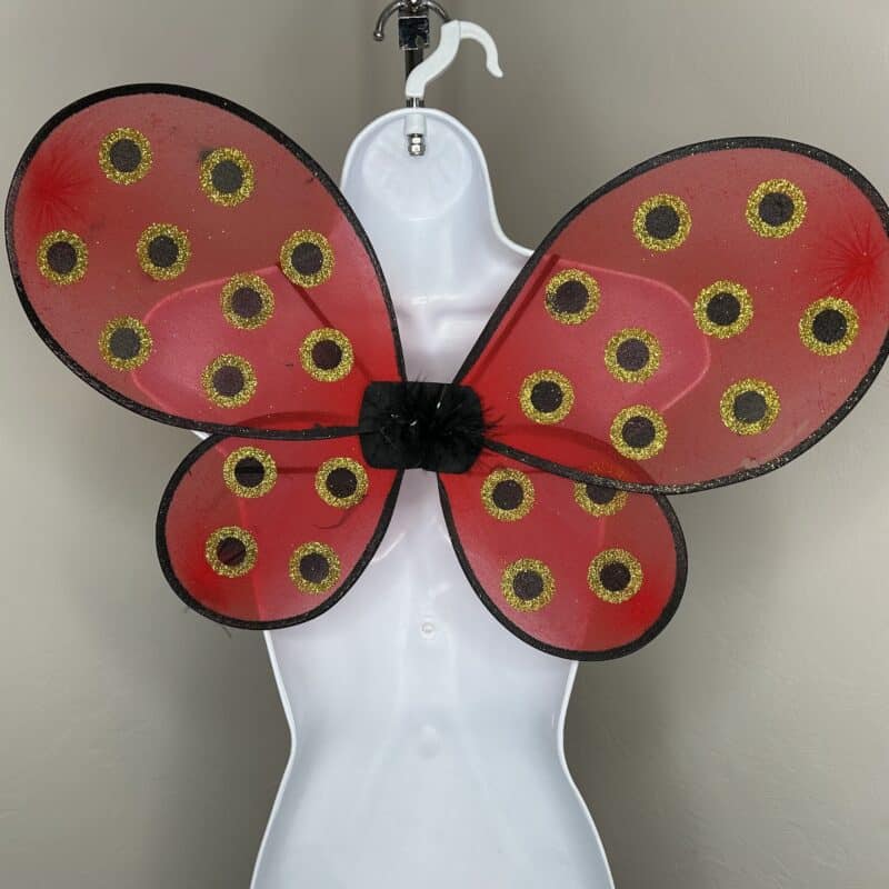 Red & Gold Ladybug Wings