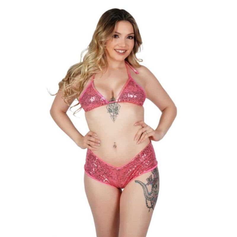Pink Sequin 2 Piece Set