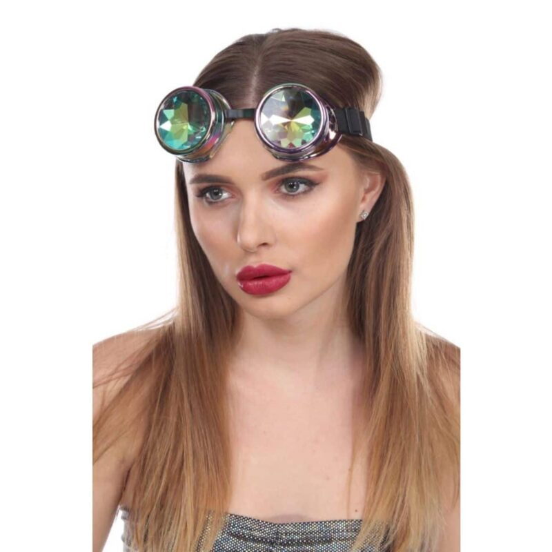 Green & Pink Kaleidoscope Goggles