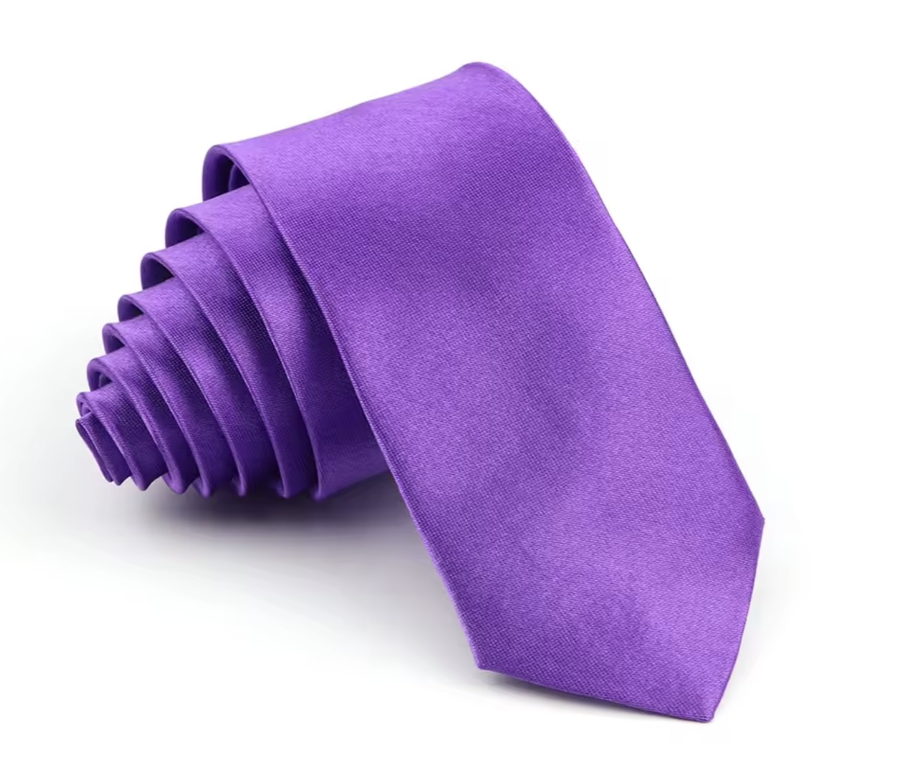 Purple Satin Tie