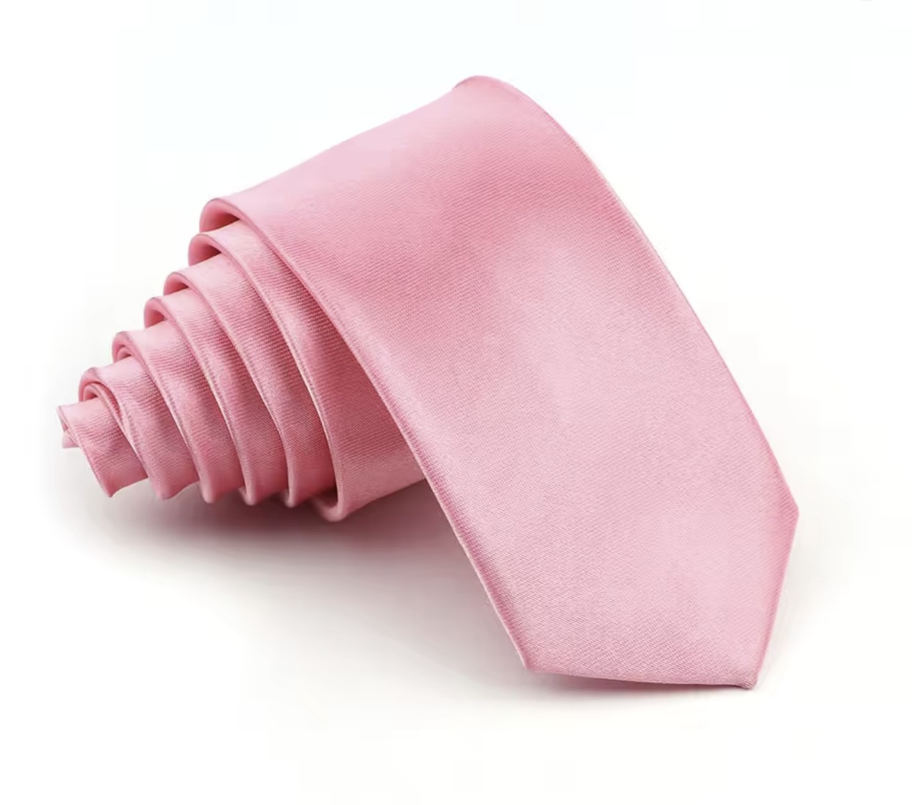 Pink Satin Tie
