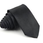 Black Satin Tie