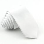 White Satin Tie