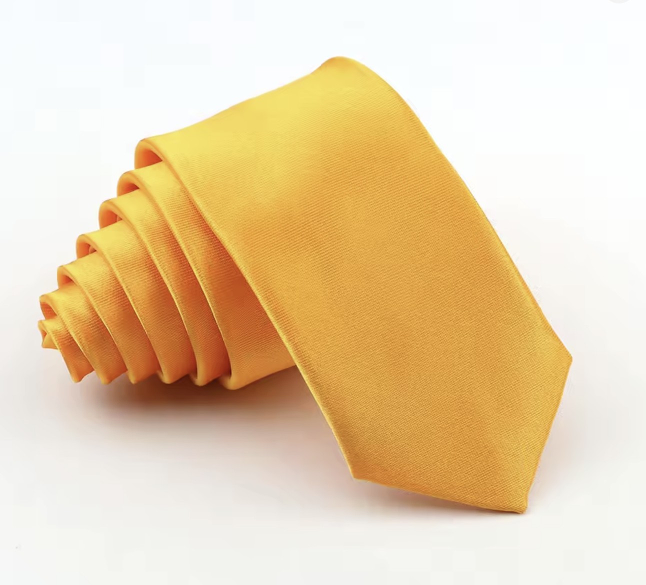 Gold Satin Tie