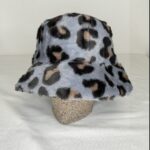 Gray Leopard Bucket Hat
