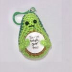 Emotional Support Avocado Keychain