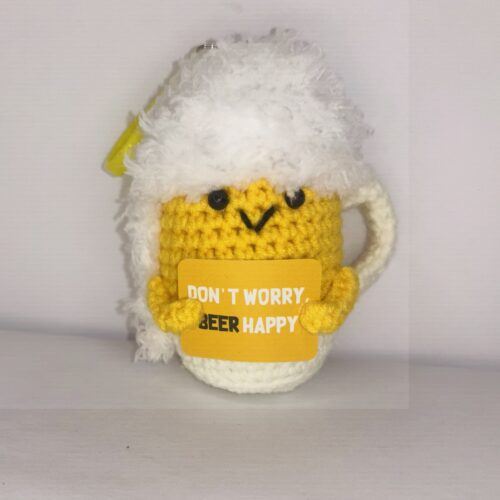 Emotional Support Beer Keychain