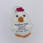 Positive Chick Emotional Support Keychain