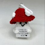 Emotional Support Mushroom Keychain