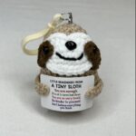Emotional Support Sloth Keychain