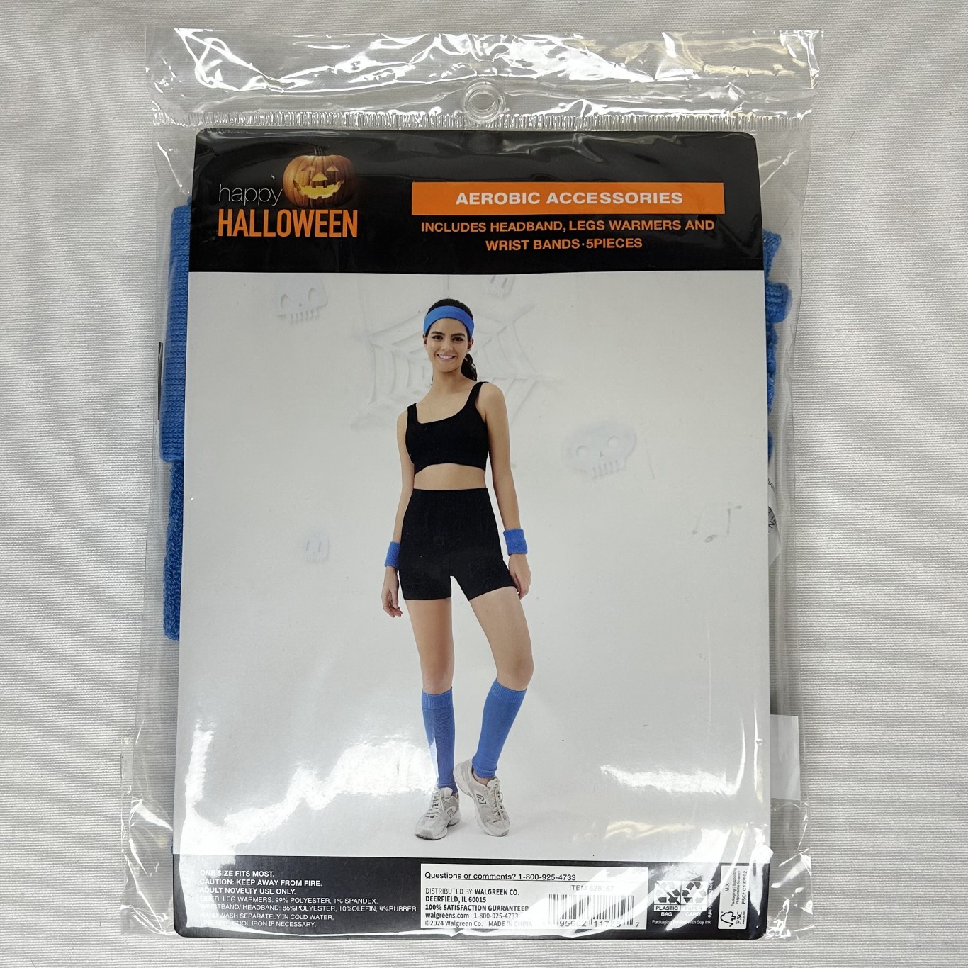 Blue Aerobics Accessories Costume