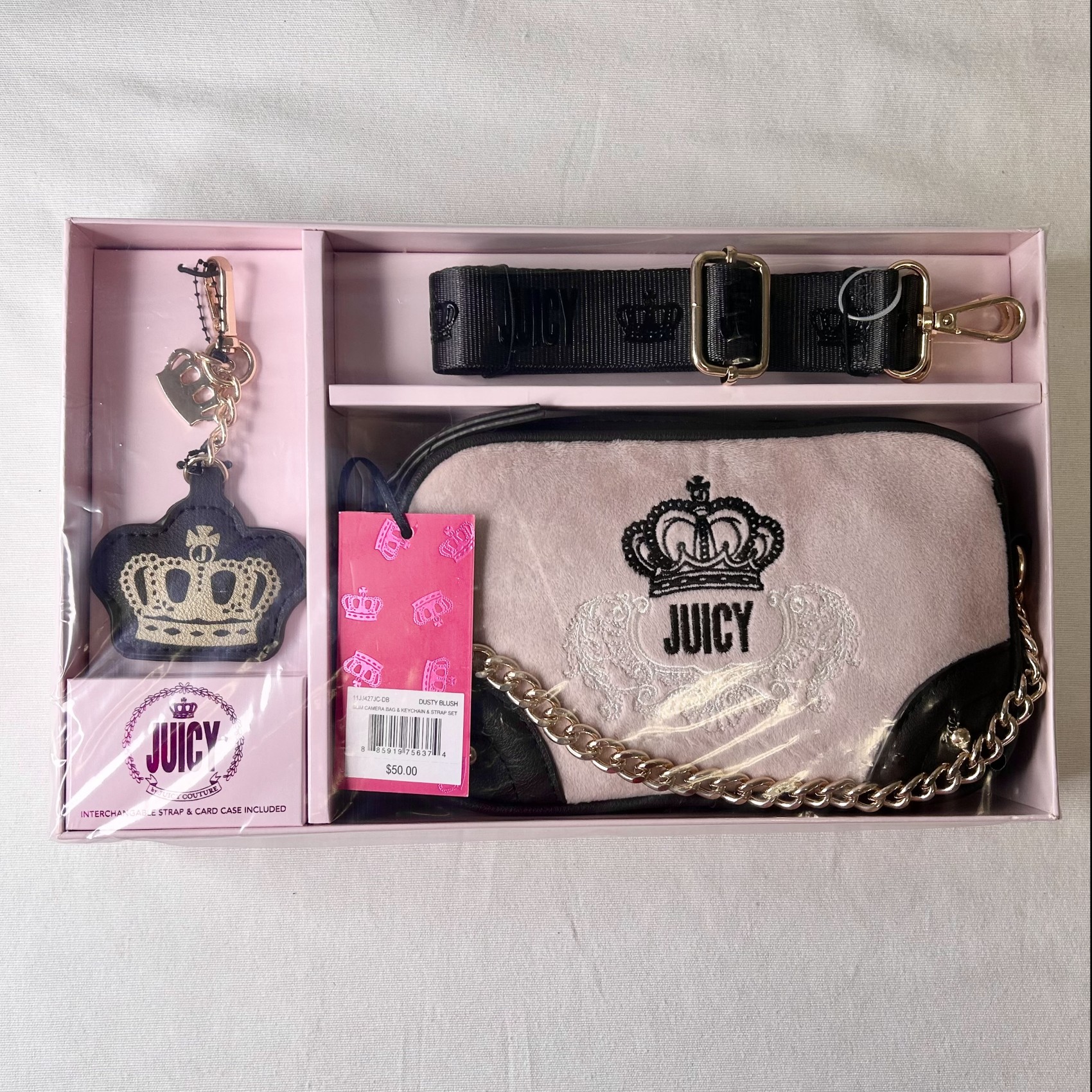 Juicy Couture Camera Bag & Key Chain Set