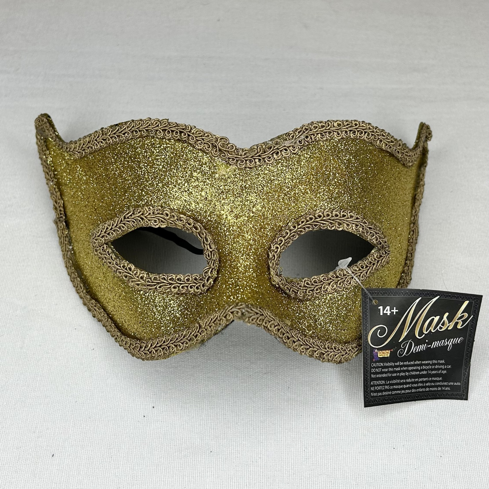 Gold Sparkling Half Mask
